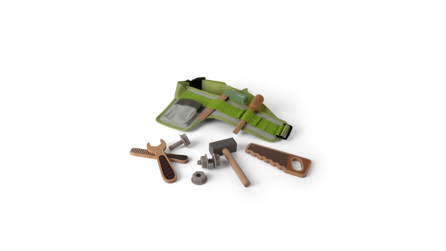 Tool Belt Wood In Gift Box 11 Parts